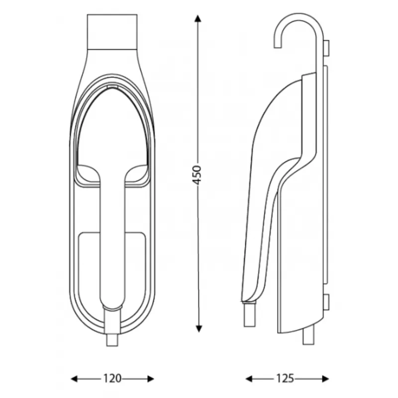 JVD anti-crease iron easy to store